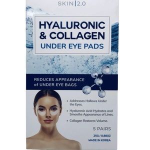 Skin 2.0 Eye Pads Collagen & Hyaluronic 5 pairs Cruelty Free  & Vegan Formula